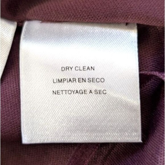 Evan Picone Dress Sz 16 Shawl Collar Red Wine Color Elegant Holiday Festive - Picture 5 of 16